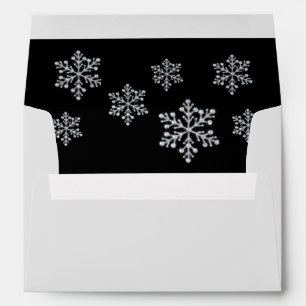 Enveloppe de snowflake hiver 5X7