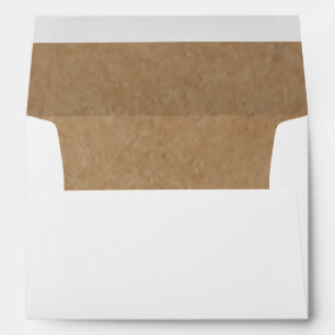 Enveloppe de style rustique avec fond en papier kr