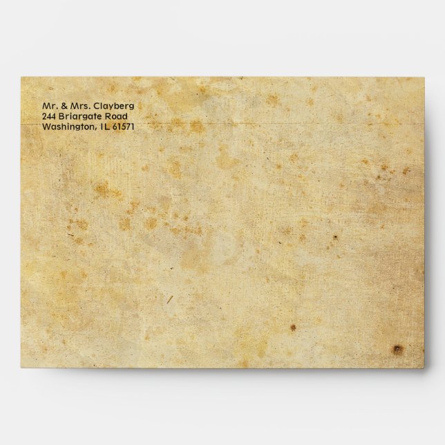 Enveloppe de style vintage (Devant)