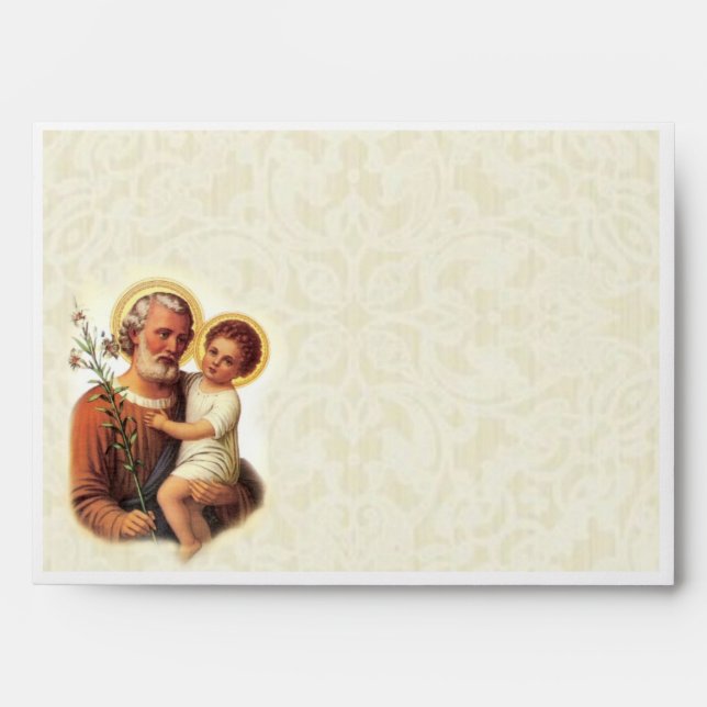 Enveloppe de taille de St Joseph A7 pour des (Devant)