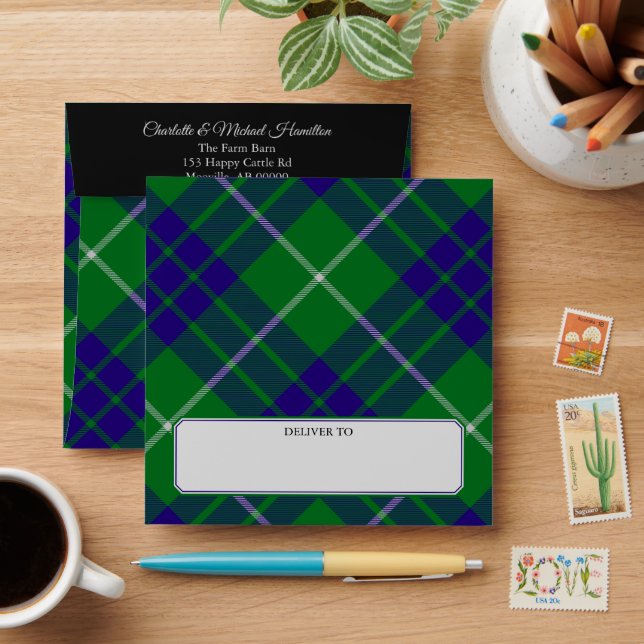 Enveloppe de taran de chasse Clan Hamilton (Desk)