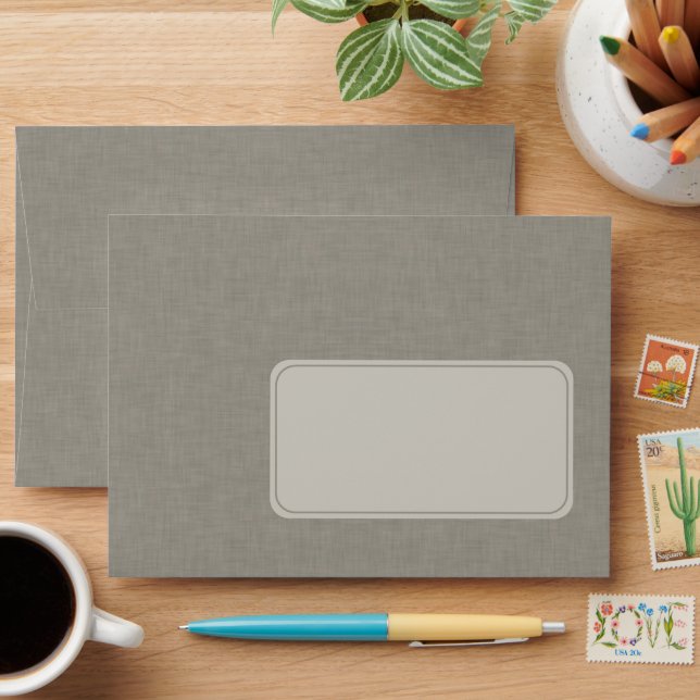 Enveloppe de texture de tissu gris subtil (Desk)