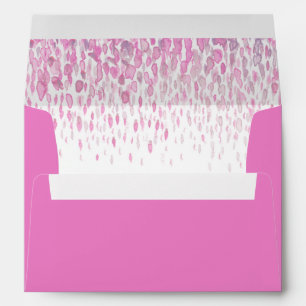 Enveloppe de touches abstraites roses en cascade