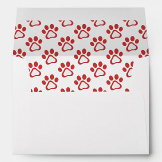 Enveloppe de vacances Red Dog Paws