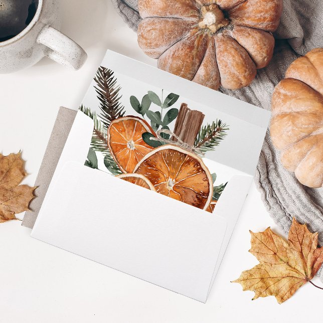 Enveloppe de vacances rustique Oranges 3 (Créateur téléchargé)