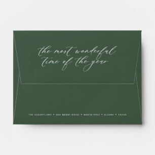 Enveloppe de voeux de Noël