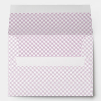 Enveloppe Début d'Automne Retro Gingham | Lilas Chaud