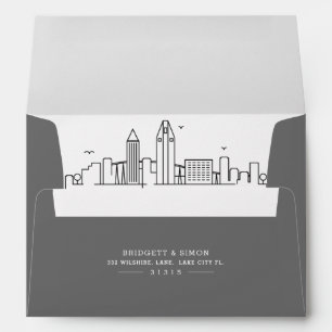 Enveloppe Déco moderne de San Diego Révélation Skyline