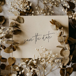 Enveloppe Décontracté Noir en blanc Enregistrer la date