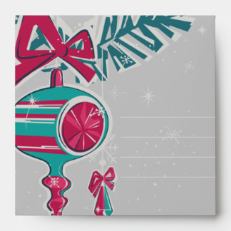 Enveloppe Décor de Noël au milieu du siècle moderne