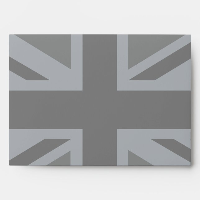 Enveloppe Décor design pour drapeau Union Jack noir (Devant)