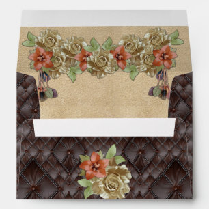Enveloppe Décor et cartes en cuir 3D