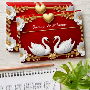Enveloppe 🌹 Décoration de mariage romantique cygne perle ro