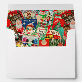 Enveloppe Décorations de Noël Rétro Vintage II