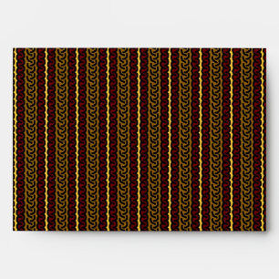 Enveloppe décorative de rayure - brun/rouge - tou