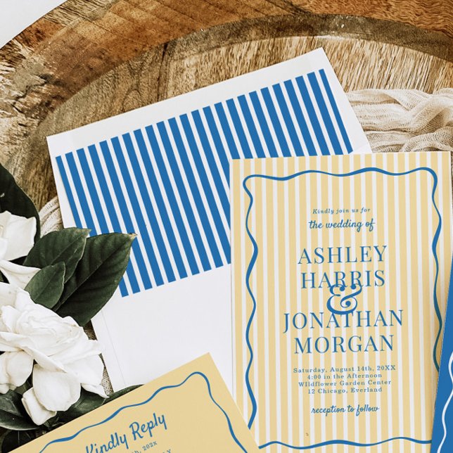 Enveloppe Deep Blue Stripes (Créateur téléchargé)