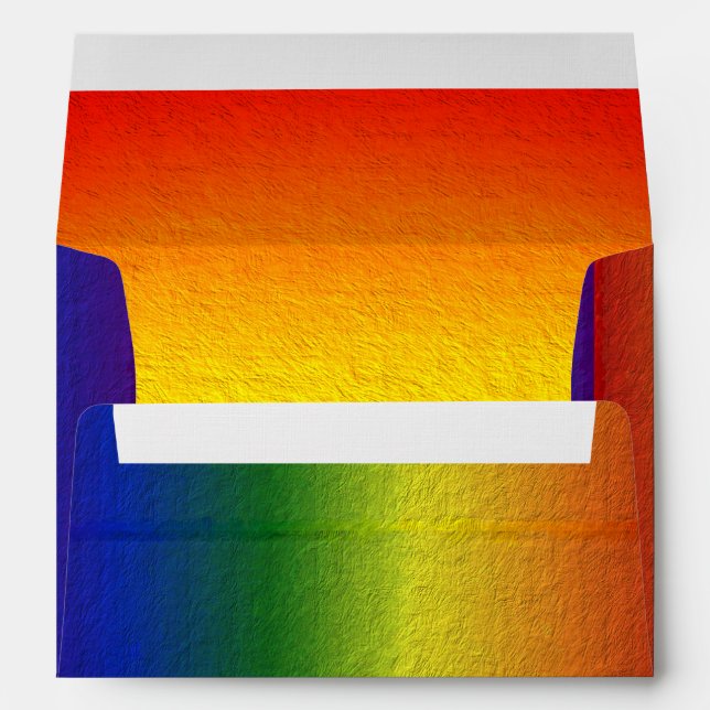 Enveloppe Dégradé de couleur arc-en-ciel (Dos (Bas))