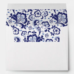Enveloppe Delfts Blauw | Delft Blue Dutch Faire-part de mari
