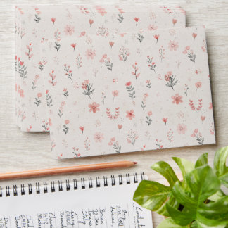 Enveloppe Delicate Floral Pattern Envelope