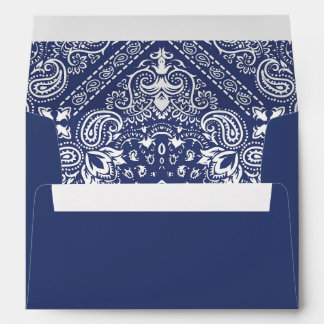 Enveloppe Denim Blue Bandana Personalize