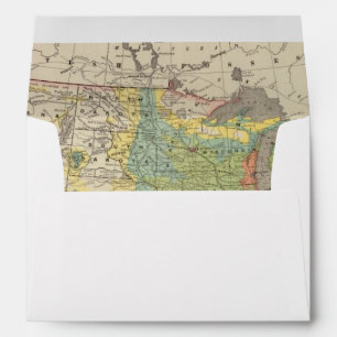 Enveloppe Densité de la population américaine, 1890