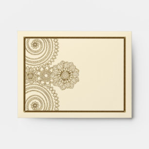 Enveloppe Dentelle Mehndi (Enveloppe pour cartes A2)