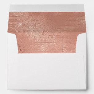 Enveloppe Dentelle rose Gold Girl