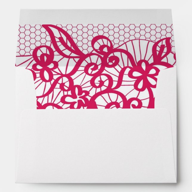 Enveloppe Dentelle rouge (Dos (Bas))