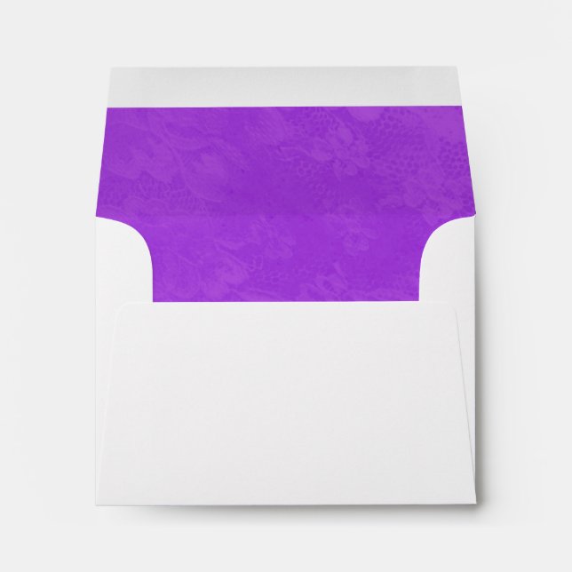Enveloppe Dentelle violette (Dos (Bas))