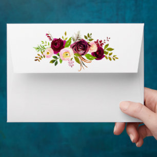 Enveloppe d'envoi d'invitation d'adresse de retour