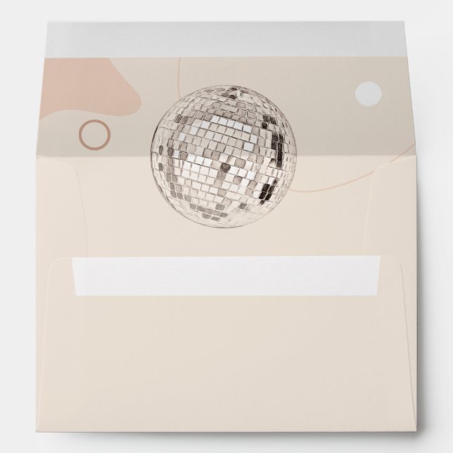 Enveloppe Dernière Disco Retro Bachelorette Party (Dos (Bas))