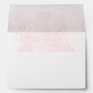 Enveloppe des Roses Vintages de couleur rose pâle