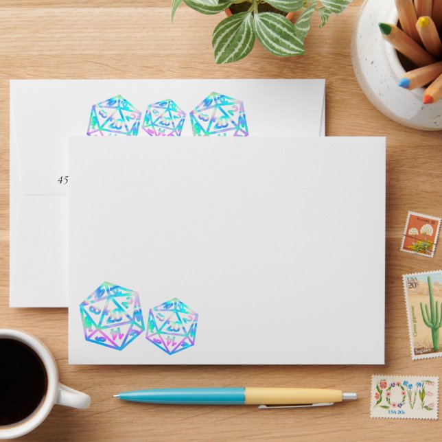 Enveloppe Dés RPG | Holo Imaginaire Tabletop PnP Adresse du  (Desk)