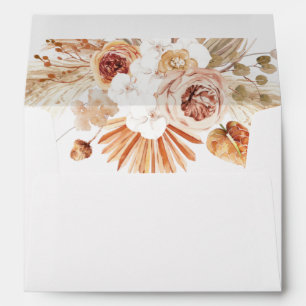 Enveloppe Desert Arch Boho Pampas Grass Terracotta Mariage