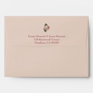 Enveloppe Desert Rose – Dune & Bloom Détails de mariage