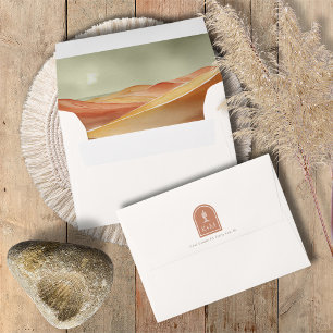 Enveloppe Desert Vibes Paysage Mariage Ivory White ID1019