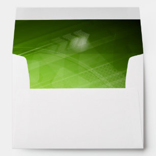 Enveloppe Design de lumière verte dans un style high-tech