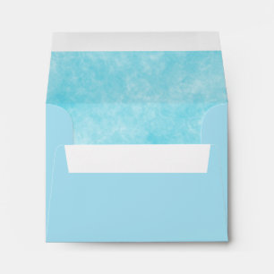 Enveloppe Design en marbre bleu clair