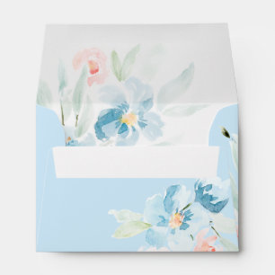 Enveloppe design Fleur sauvage aquarelle moderne