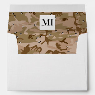 Enveloppe Dessert Camouflage avec galets, Militaire, Armée