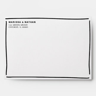 Enveloppe Dessiné ensemble Mariage