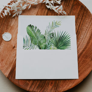 Enveloppe Destination Faire-part de mariage de verdure tropi