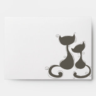 Enveloppe Deux chats