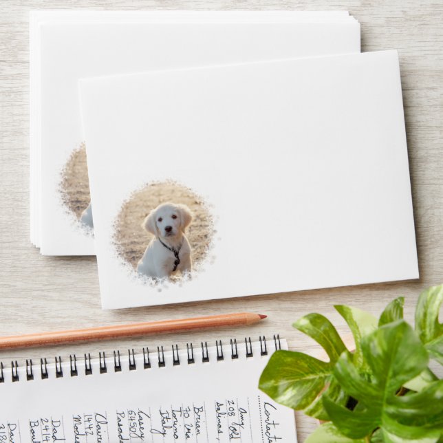 Enveloppe Deux Modèles photo Personnalisés Dans Une Envelopp (Stacked)