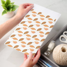 Enveloppe d'expédition à motif de feuilles d'autom