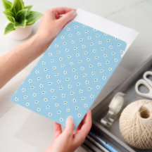 Enveloppe d'expédition à motif floral bleu