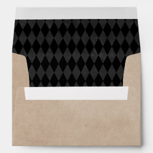 Enveloppe d'Halloween Brown noire