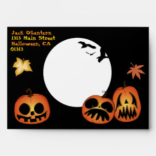 Enveloppe d'Halloween 'Crazy Jacks'