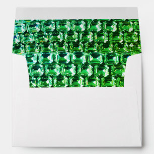 Enveloppe Diamants verts, pierres gemmes vertes