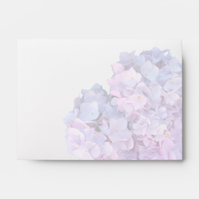 Enveloppe dimensionnée Lavender Hydrangea Note (Devant)
